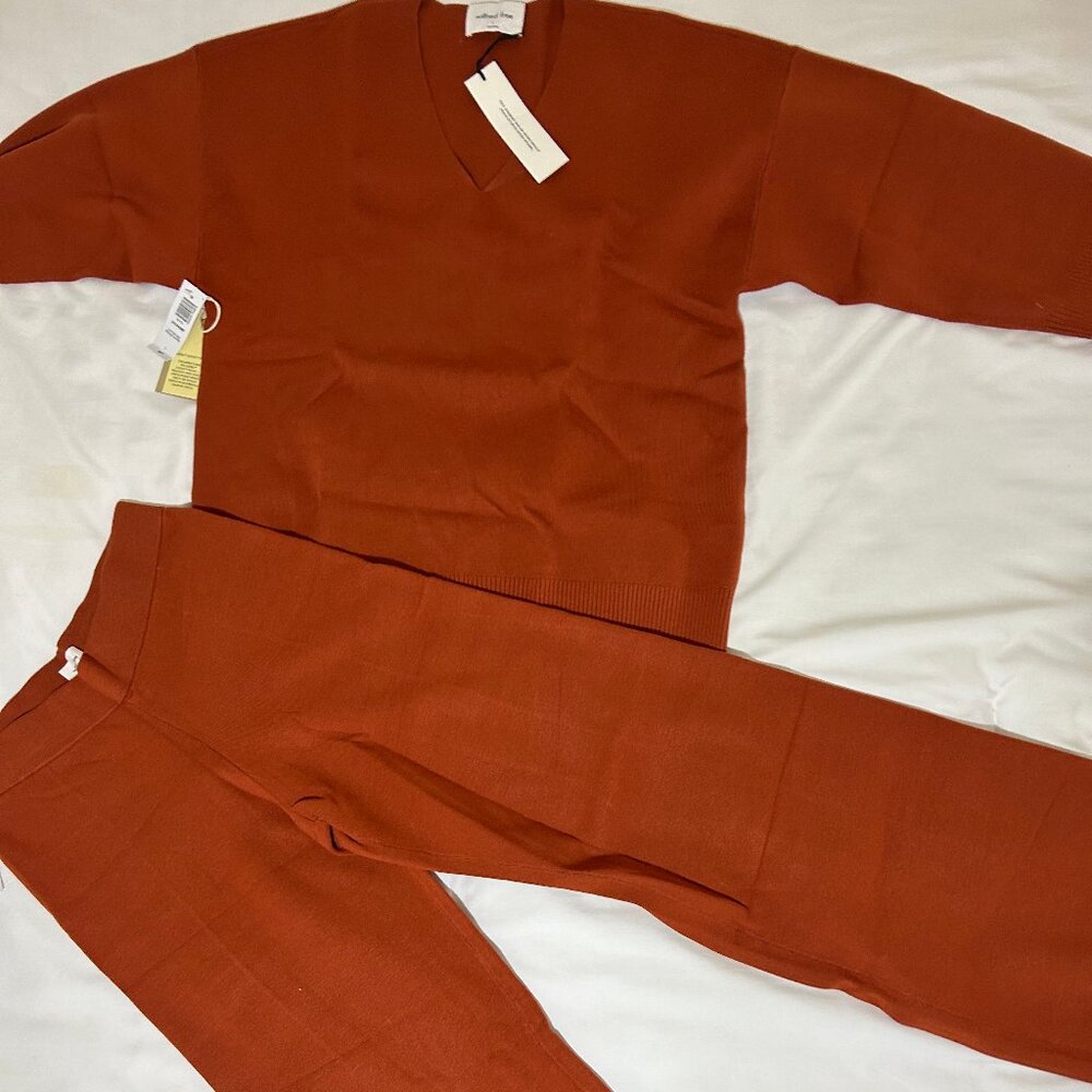 Aritzia Wilfred Free The Group Souvenir Sweater/Pants Set